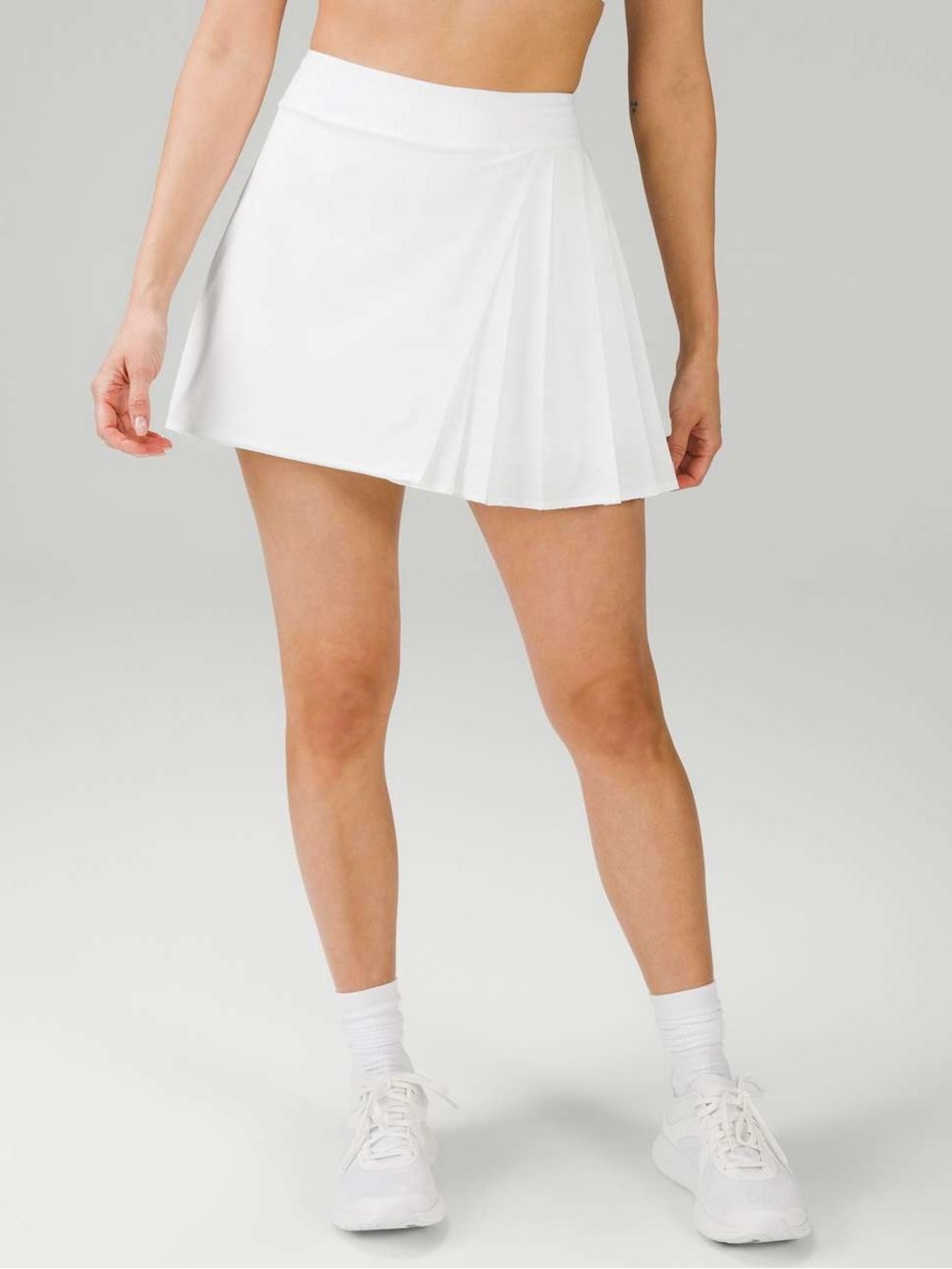 LULULEMON Asymmetrical Pleated Tennis Skirt Skort White Size 4